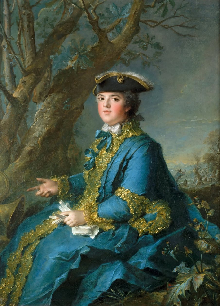 Louise Élisabeth z Francie 1727-1759, vévodkyně z Parmy od Jean Marc Nattier
