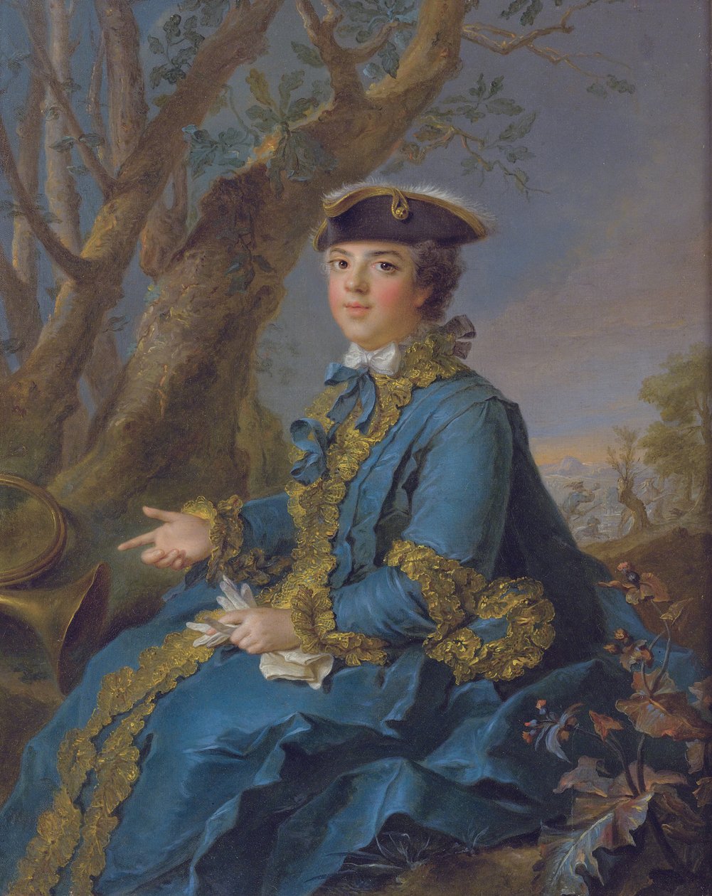 Louise Élisabeth z Francie 1727-1759, vévodkyně z Parmy, 1760 od Jean Marc Nattier