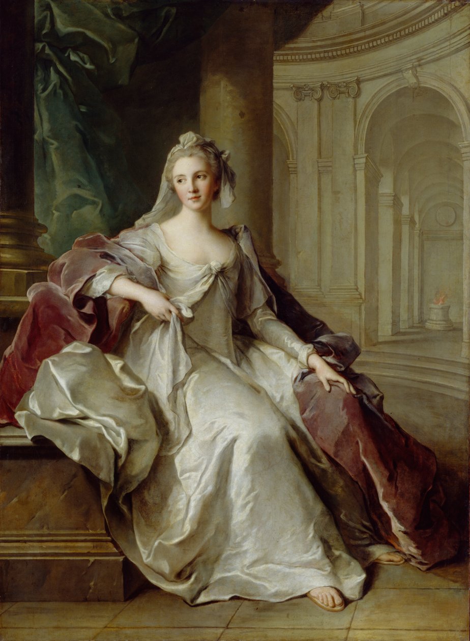 Madame Henriette de France jako vestálská panna, kolem roku 1749 od Jean Marc Nattier