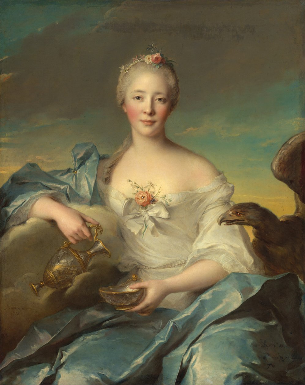 Madame Le Fèvre de Caumartin jako Hebe, 1753. od Jean Marc Nattier