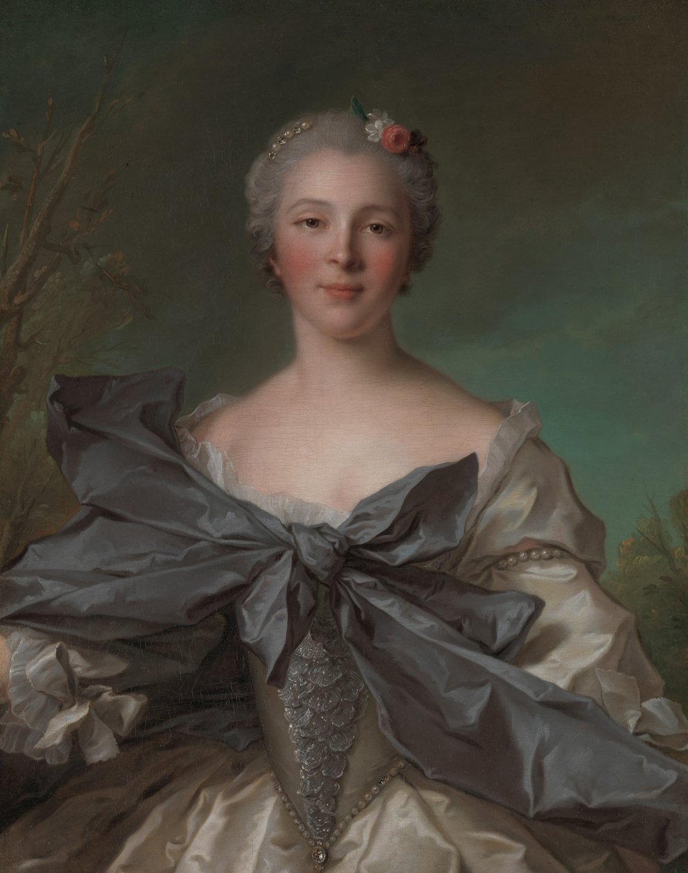 Marie Françoise de La Cropte de St. Abre, markýza dArgence narozená 1714, 1744. od Jean Marc Nattier