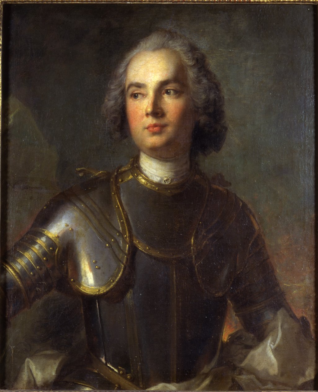 Portrét Charles-Guillaume-Louis, markýz de Broglie, lord z Le Mesnil, 1734 od Jean Marc Nattier