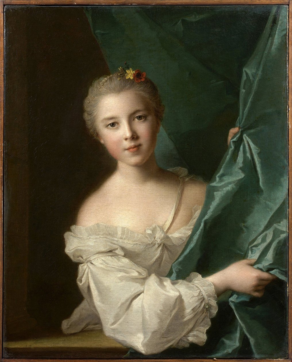 Portrét Eleonore Louise de Berville, markýza de Hallay-Coetquen, 1751. od Jean Marc Nattier