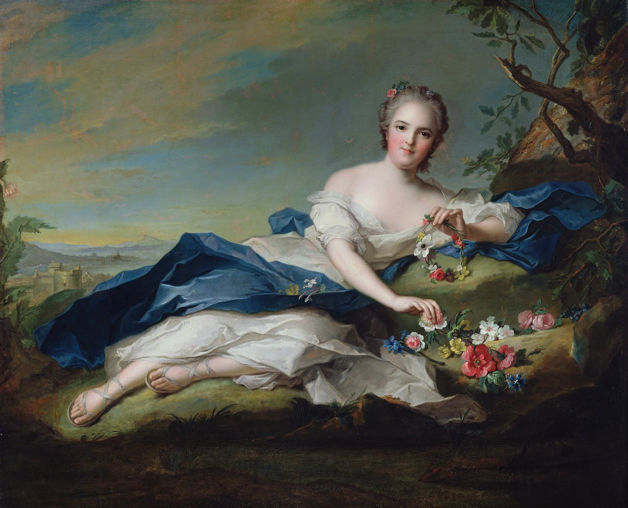 Portrét Henriety Francouzské, kolem roku 1742 od Jean Marc Nattier