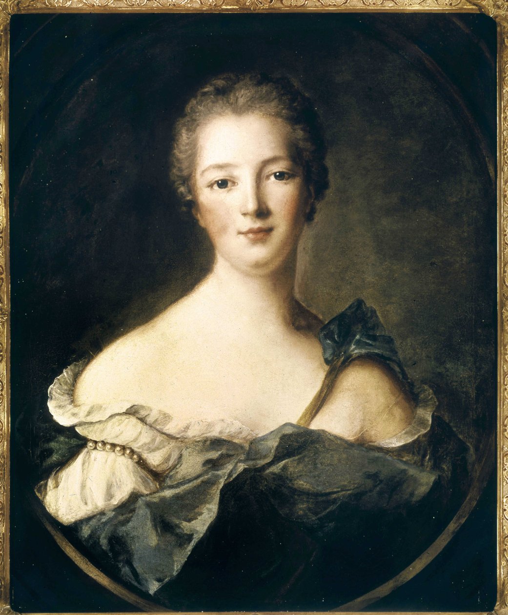 Portrét Jeanne Antoinette Poisson, markýze z Pompadour (známé jako Madame de Pompadour od Jean Marc Nattier