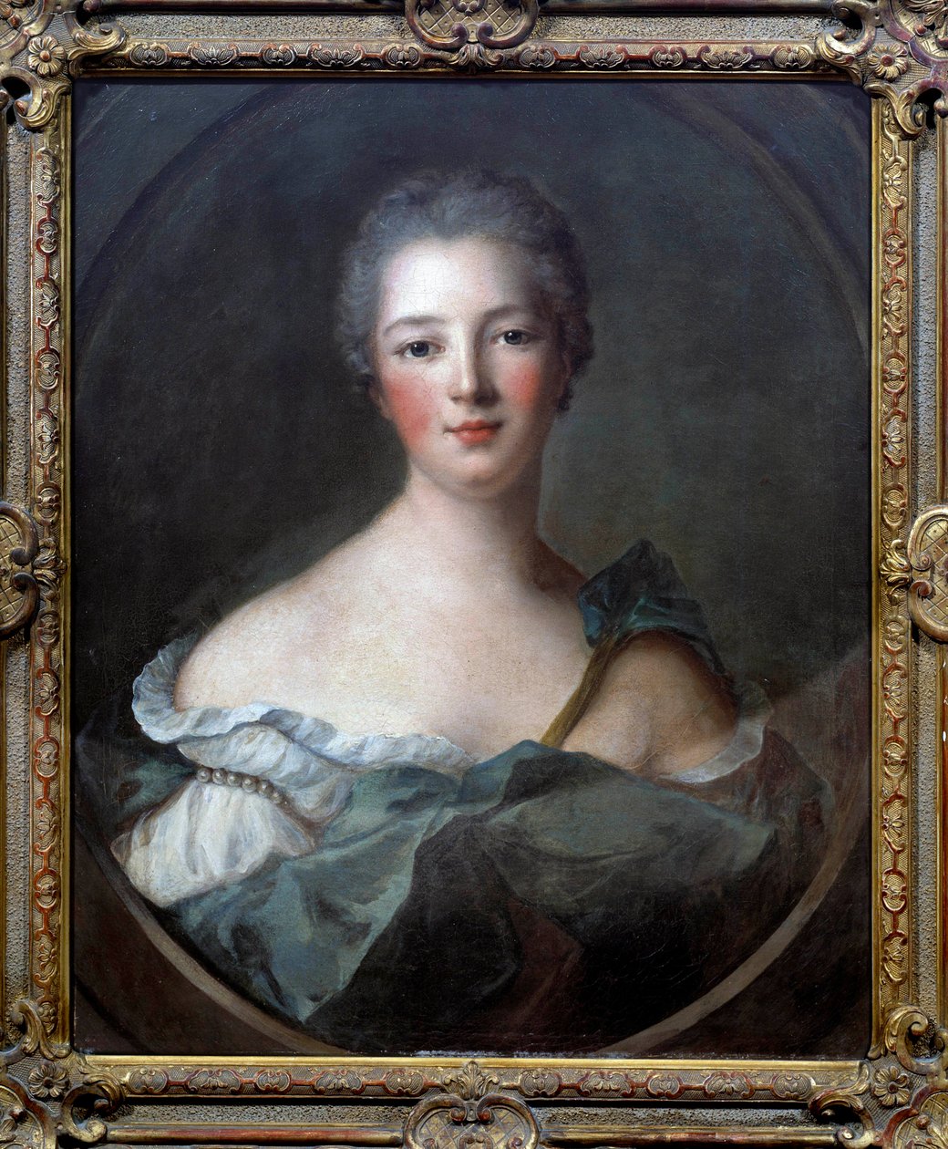 Portrét Jeanne Antoinette Poisson, markýze z Pompadour (známé jako Madame de Pompadour od Jean Marc Nattier