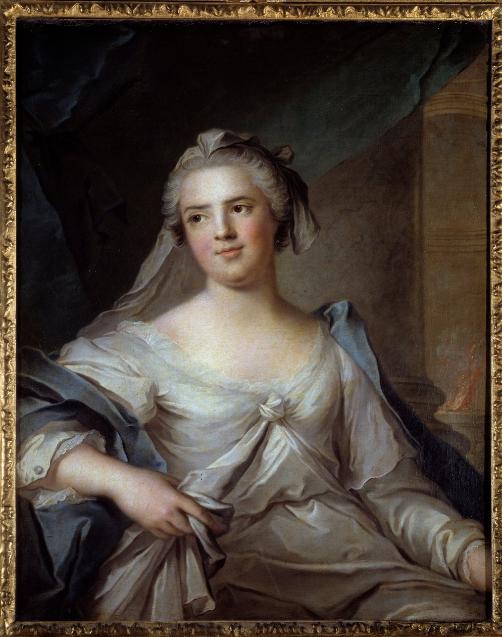 Portrét madame Henriette z Francie (1727-1752), dcera Ludvíka XV., na vestálském obraze Jeana Marca (Jean-Marc) Nattiera (1685-1766) od Jean Marc Nattier