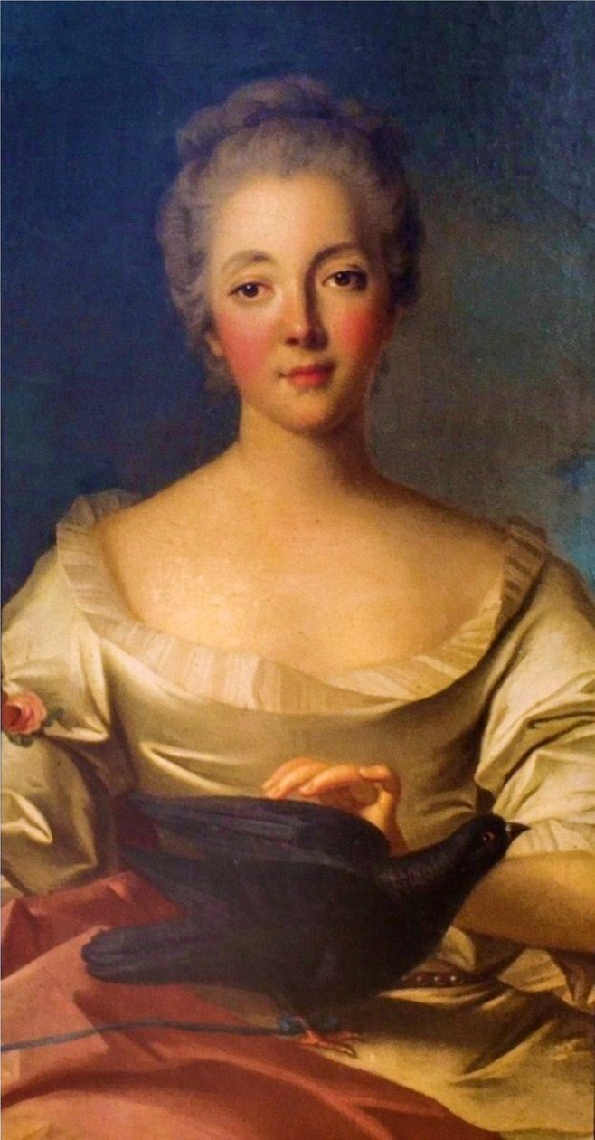Portrét paní Louise Dupinové (1706-1799). od Jean Marc Nattier