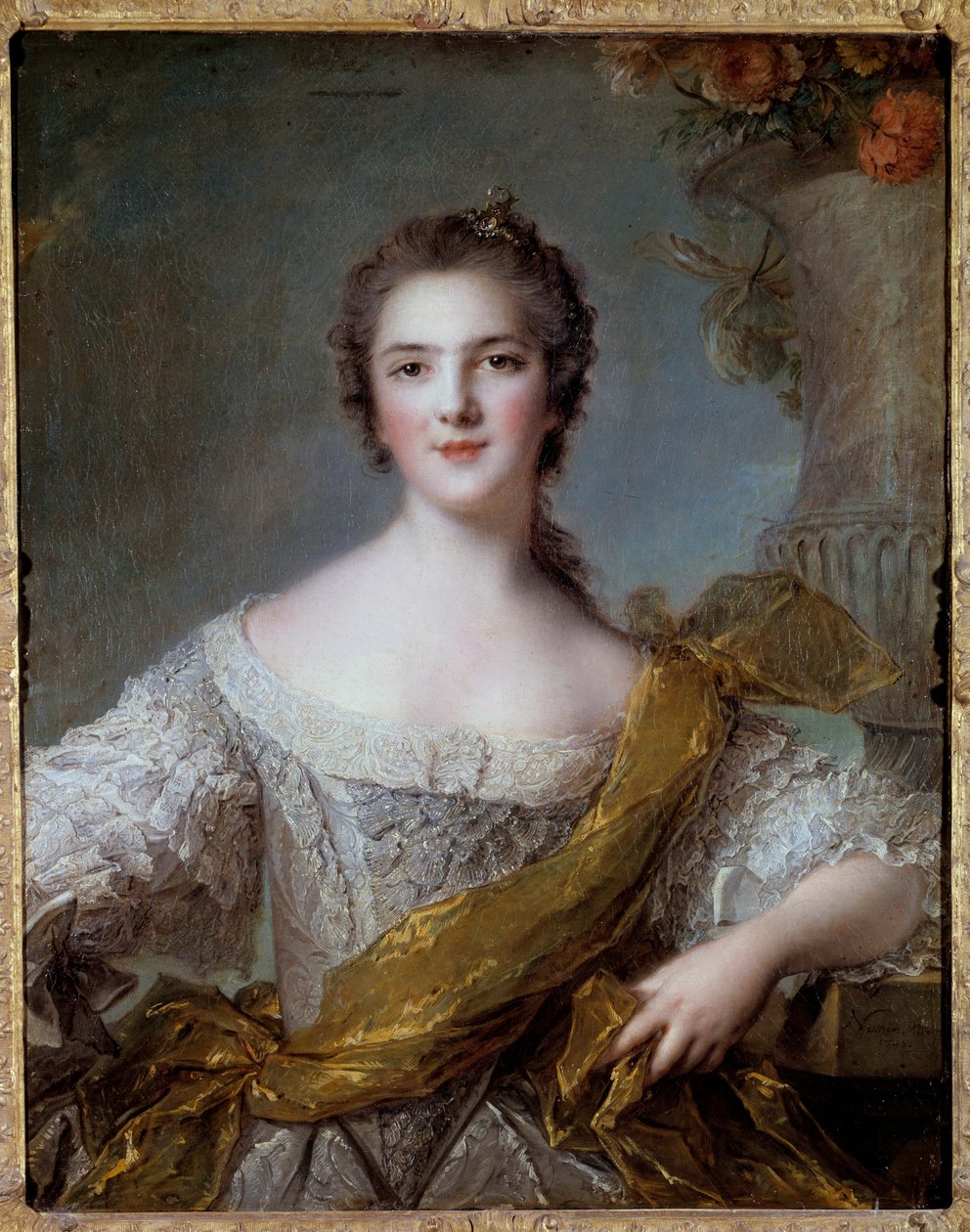 Portrét Madame Victoire de France (1733-1799) dcera Ludvíka XV. Obraz Jean Marc (Jean-Marc) Nattier (1685-1766) 1748 Ne 0,81x0,64 m od Jean Marc Nattier