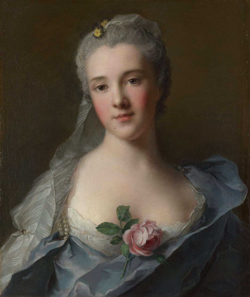 Portrét Manon Balletti 17401776, 1757 od Jean Marc Nattier