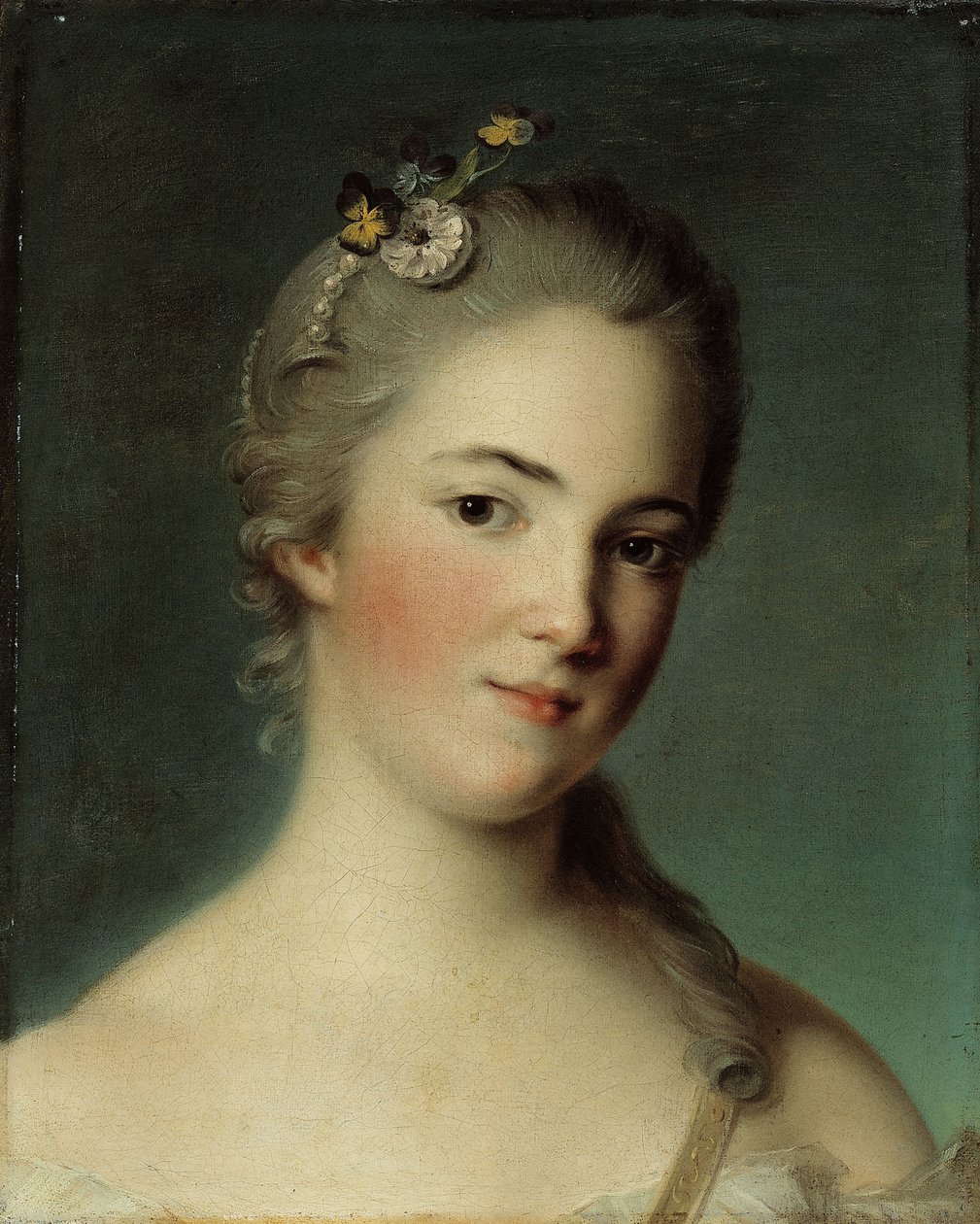 Portrét Marie-Geneviève Boudrey. od Jean Marc Nattier