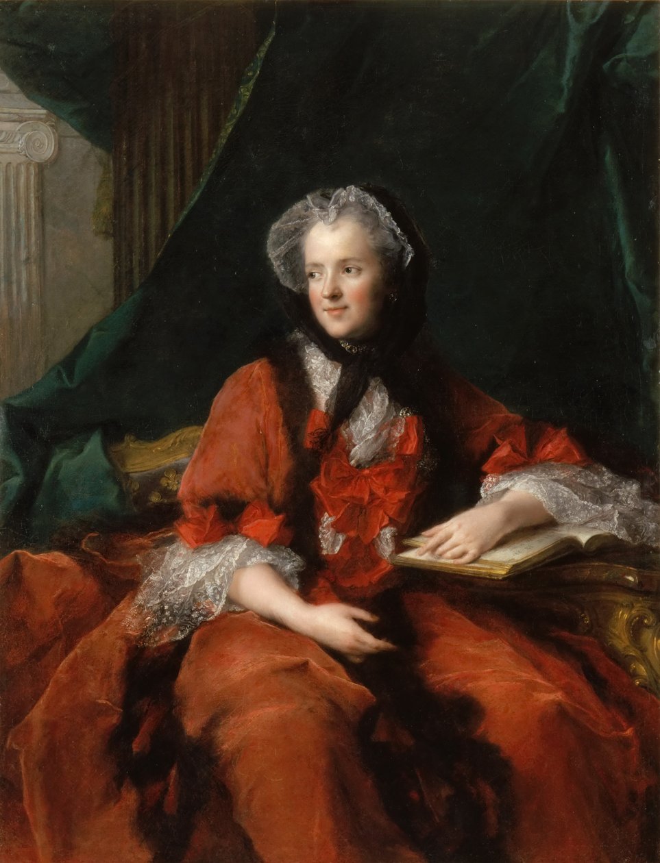 Portrét Marie Leszczynské, královny Francie 1703-1768 od Jean Marc Nattier