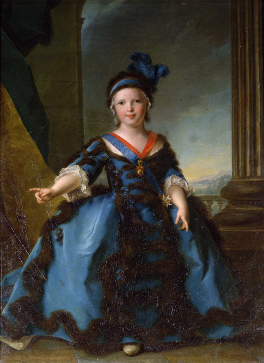 Portrét prince Louise Josepha Xaviera, vévody z Burgundska 1751-1761 od Jean Marc Nattier