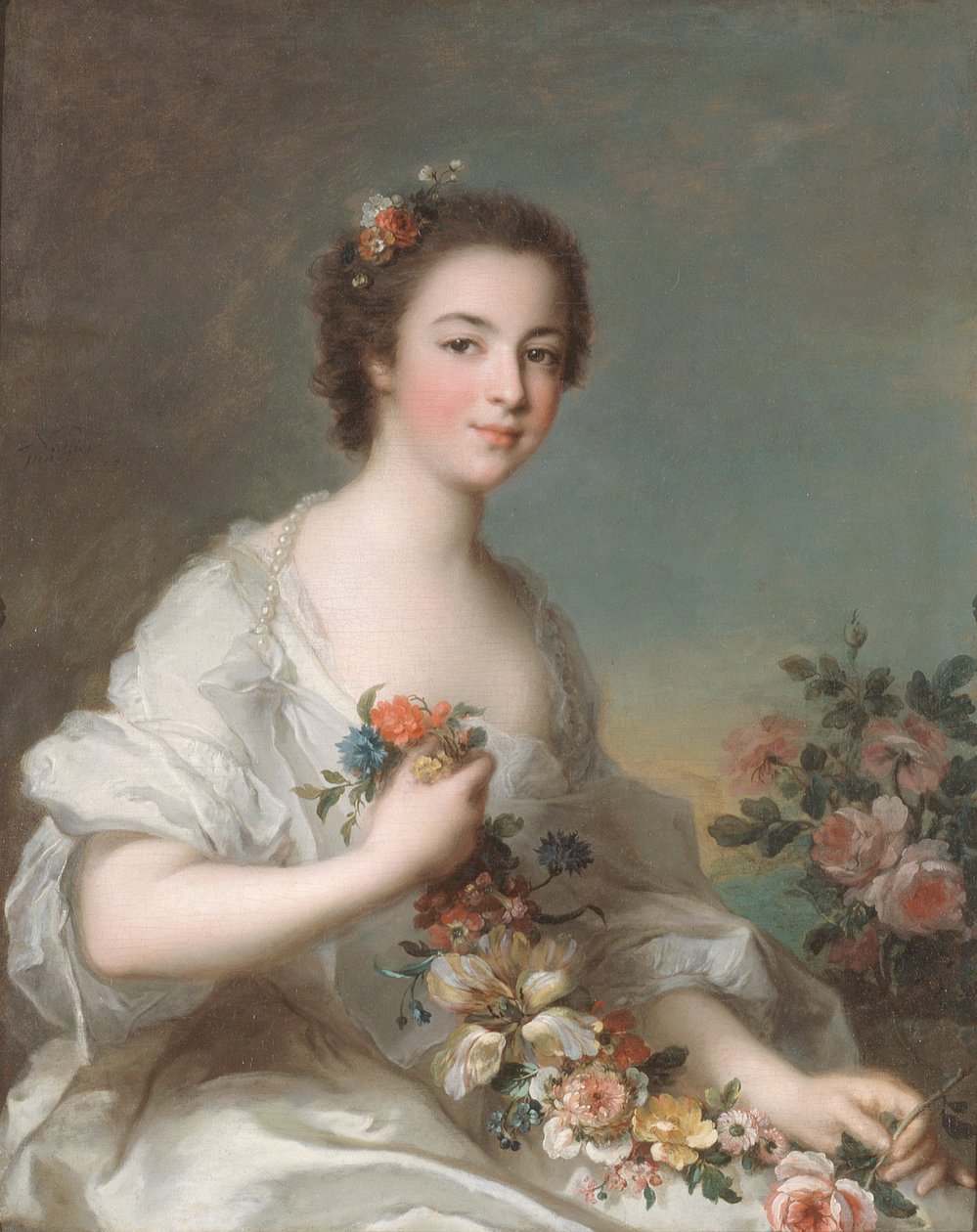Portrét dámy od Jean Marc Nattier