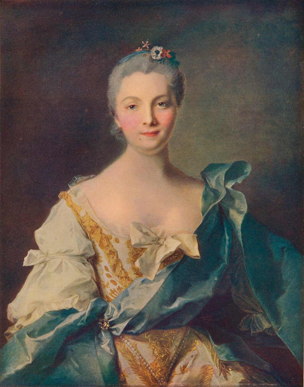 Portrét mladé ženy, 18. století od Jean Marc Nattier
