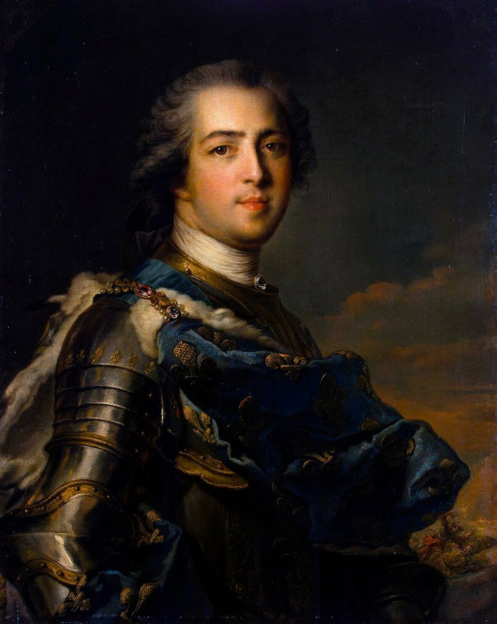 Portrét krále Ludvíka XV., 1710-1774, 1745. od Jean Marc Nattier