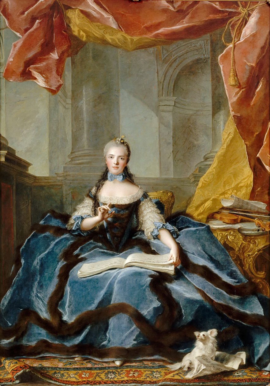 Francouzská princezna Marie Adelaide 1732-1800 od Jean Marc Nattier