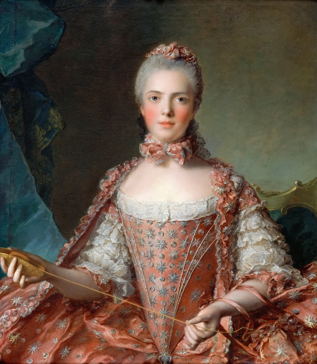 Francouzská princezna Marie Adelaide 1732-1800 od Jean Marc Nattier