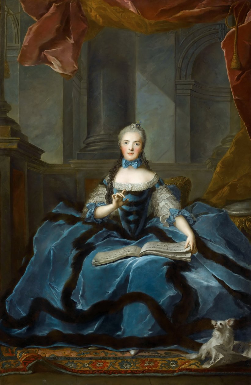 Francouzská princezna Marie Adelaide 1732-1800 od Jean Marc Nattier