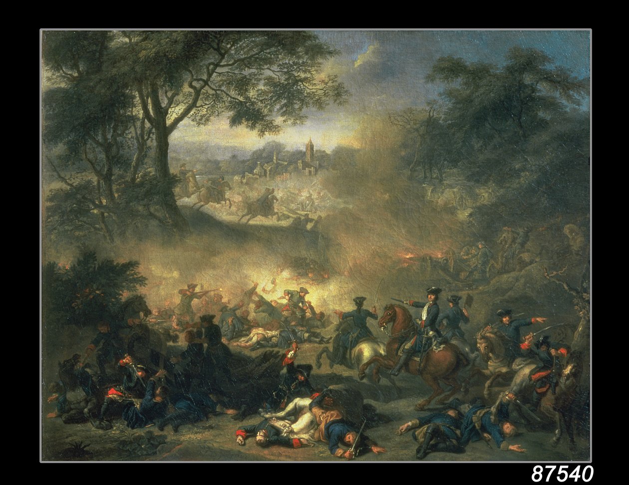 Bitva u Poltavy v roce 1709, 1717 od Jean Marc Nattier