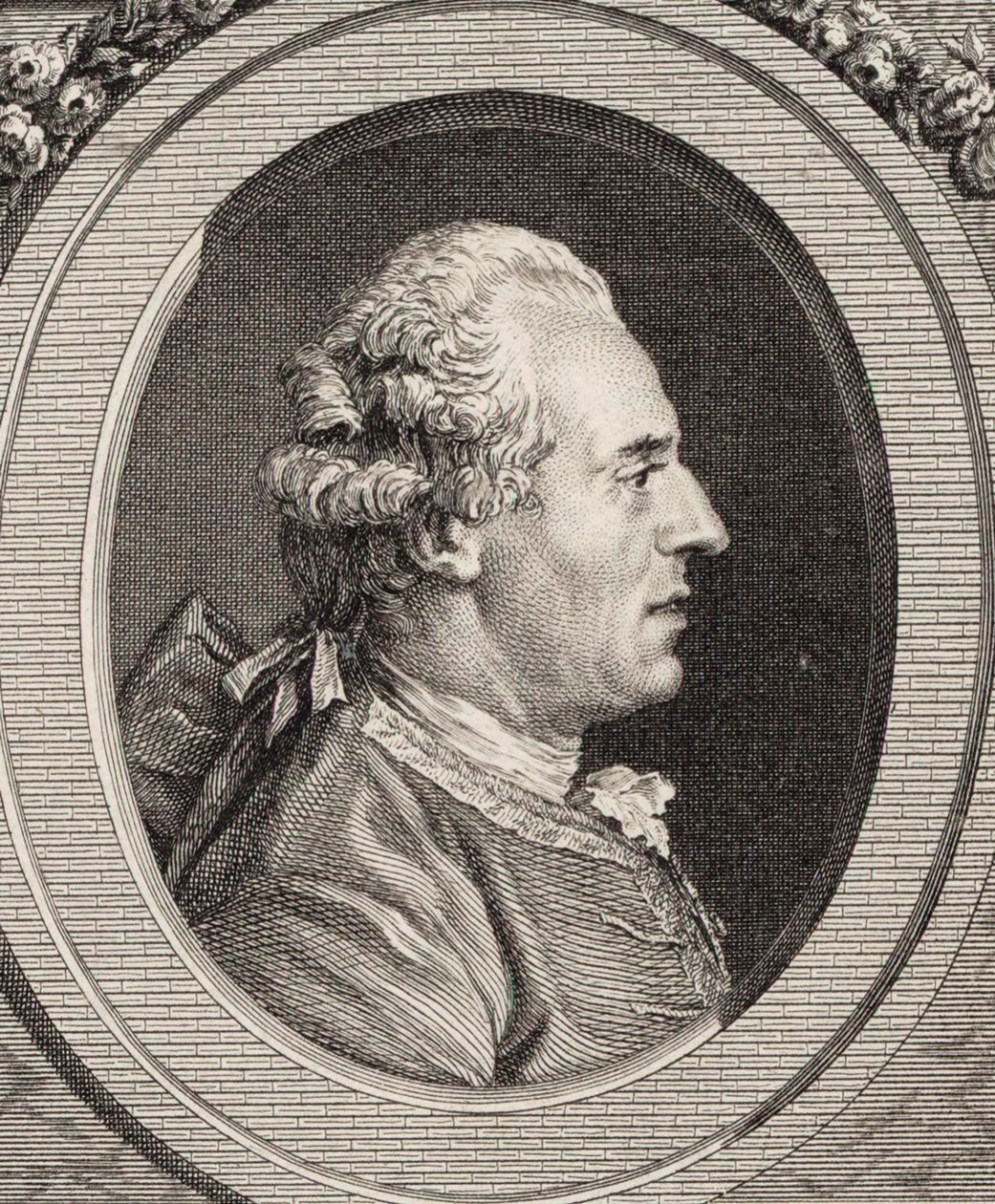 Portrét houslisty a skladatele Jeana Josepha Cassanéa de Mondonville 1711-1772. od Jean Marie Delatre