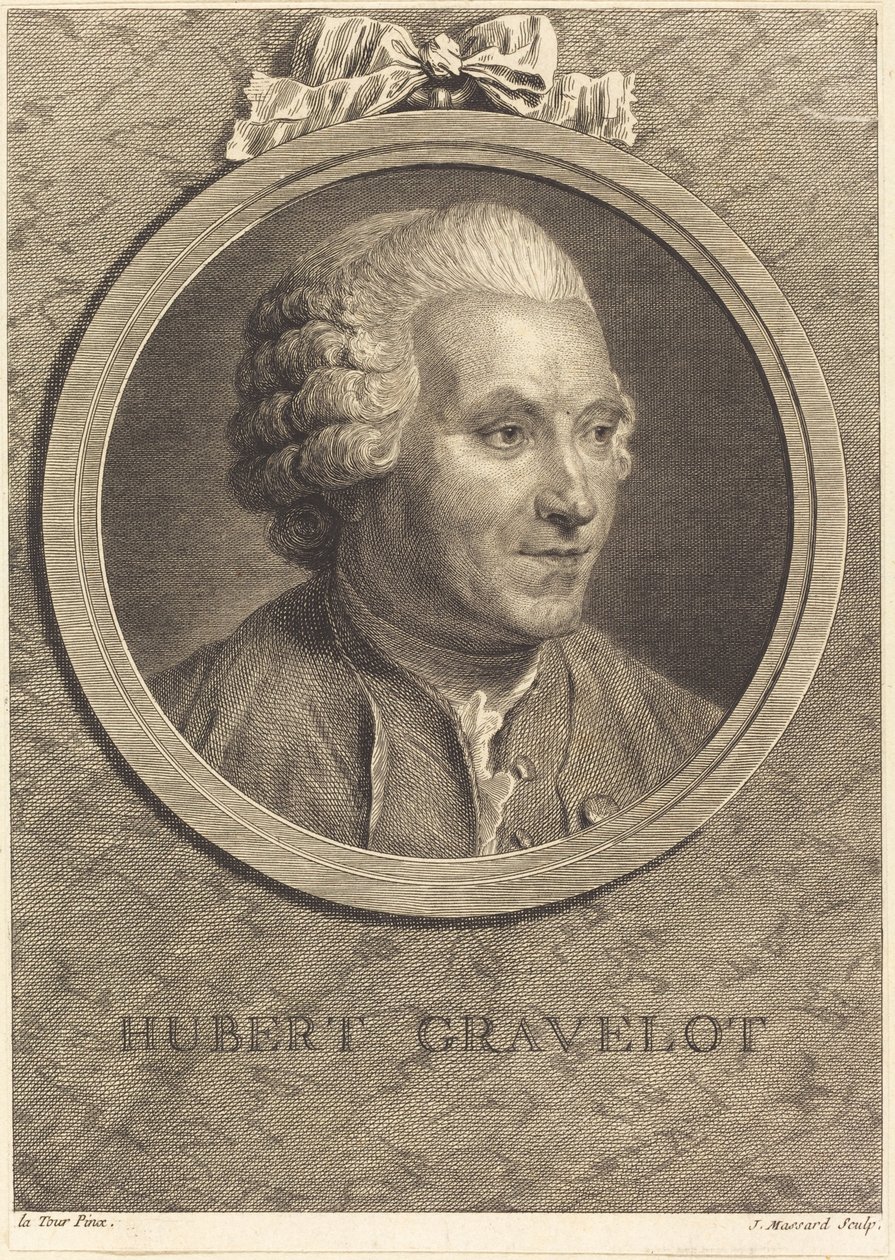 Hubert Gravelot od Jean Massard after Maurice Quentin de La Tour