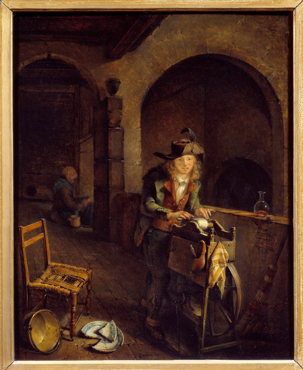 Malý mlýnek Obraz Jean Michel Grobon (1770-1853) 1794 Lyon, Muzeum výtvarných umění od Jean Michel Grobon