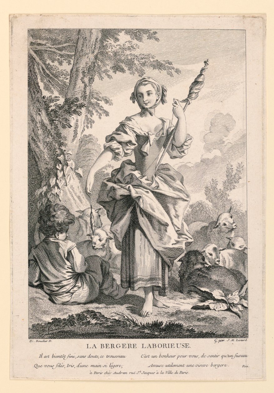 Pracující pastýř od Jean Michel Liotard