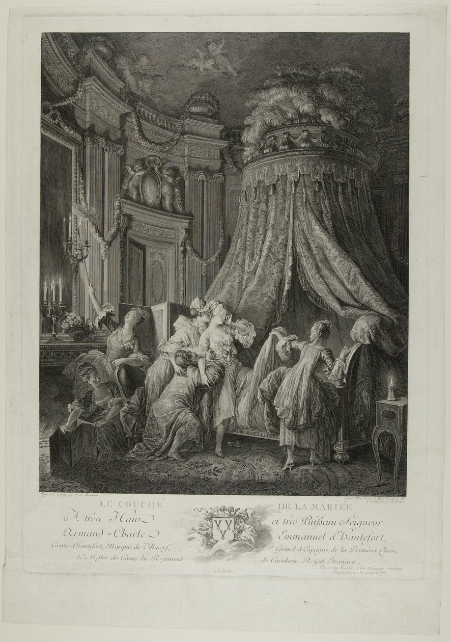 Le Coucher de la Mariee od Jean Michel Moreau