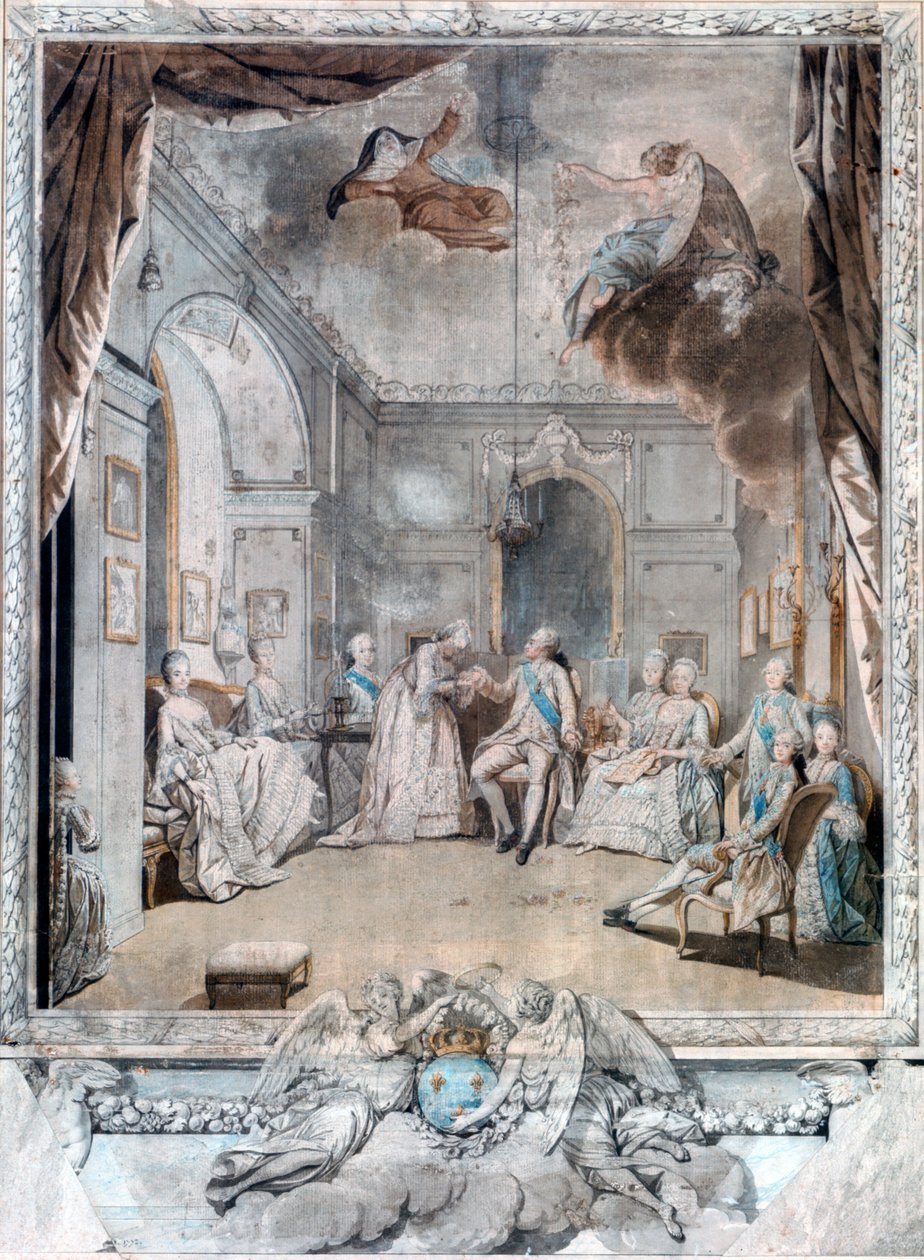 Paní Louise se loučí se svým synem, 1772 od Jean Michel the Younger Moreau