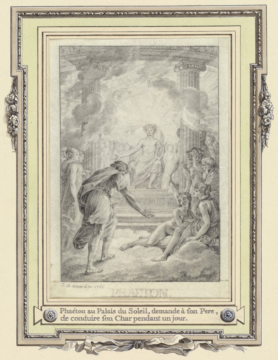 Phaeton v Paláci Slunce... od Jean Michel Moreau