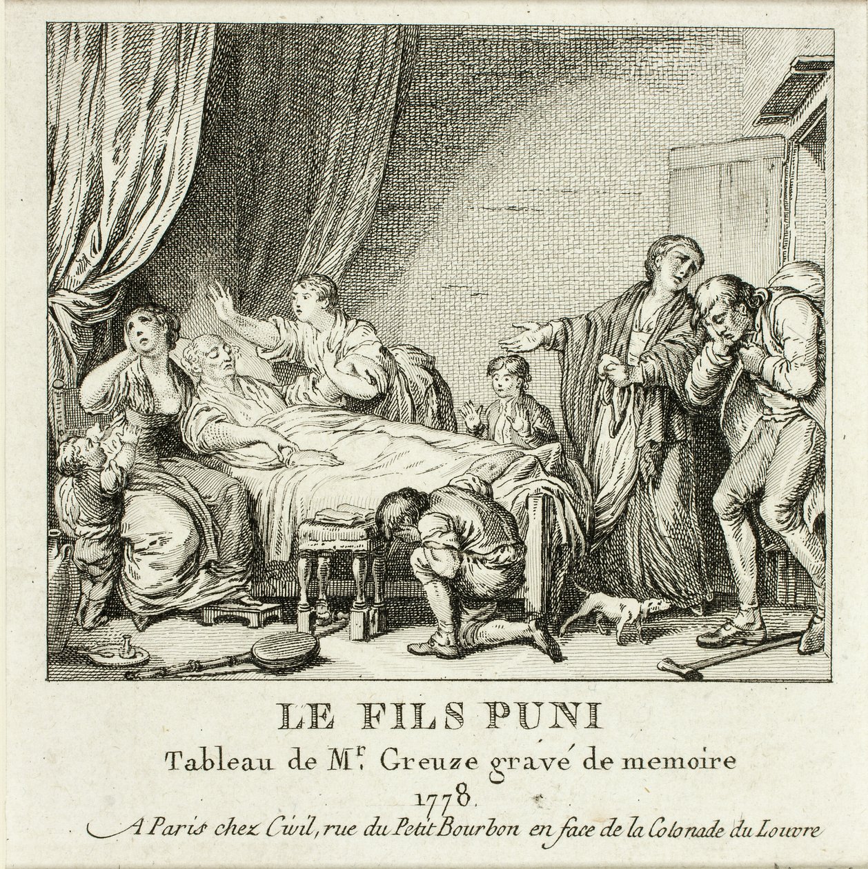 Potrestaný syn od Jean Michel Moreau