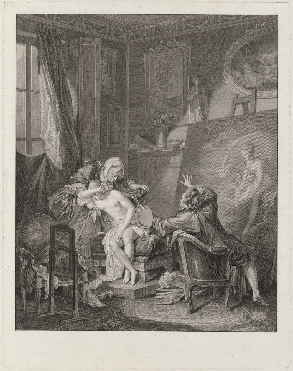 Poctivý model od Jean Michel Moreau and Jean Baptiste Blaise Simonet after Pierre Antoine Baudouin