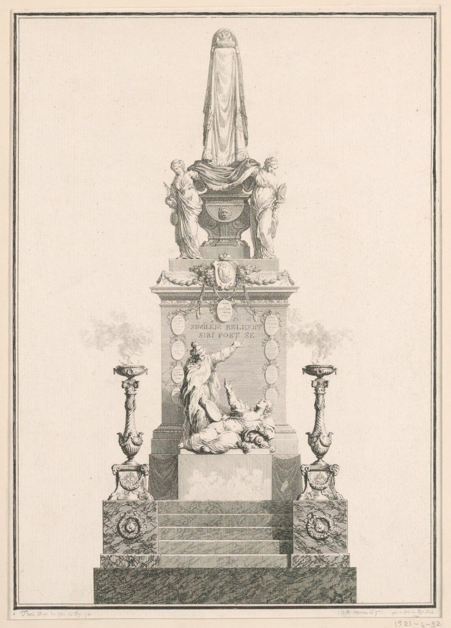 Katafalk od Jean Michel Moreau le Jeune