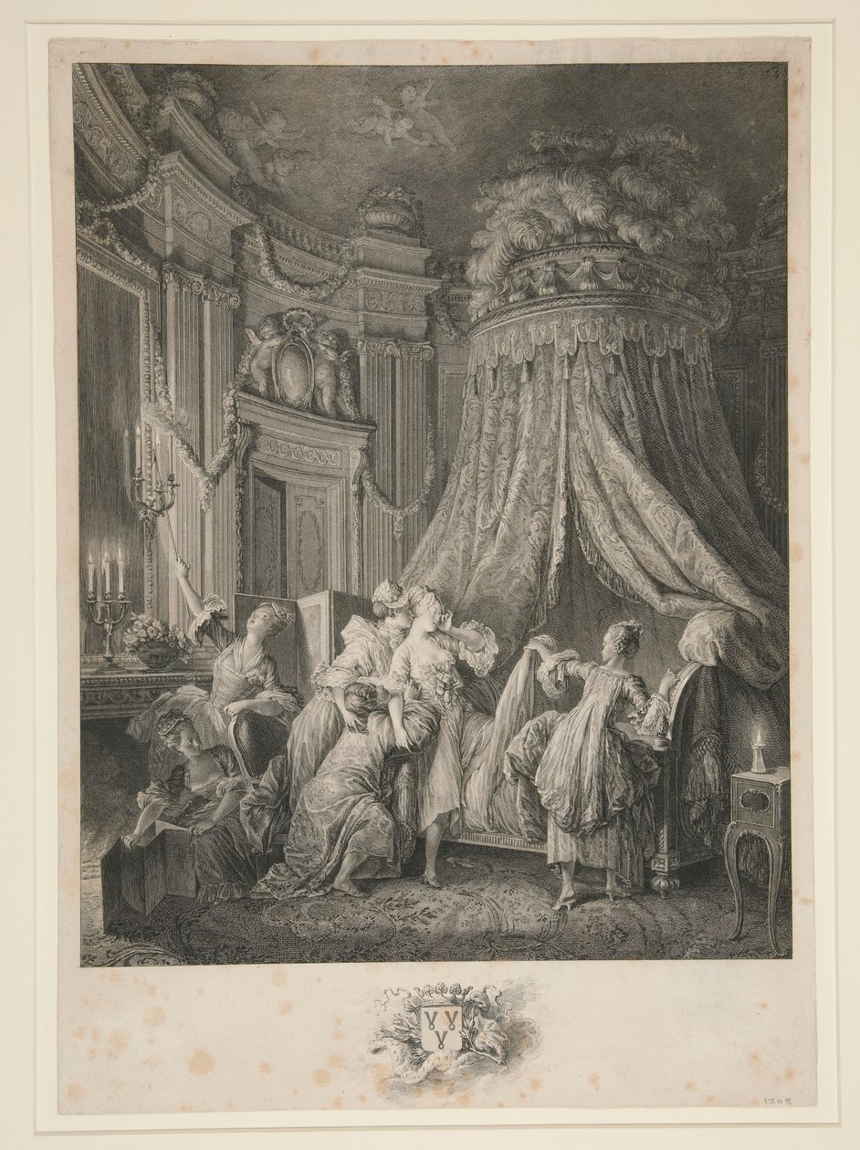 Západ slunce nevěsty od Jean Michel Moreau le Jeune
