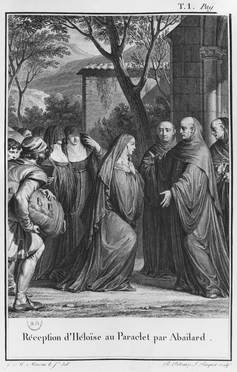 Abelard vítá Heloise u Paraclete, ilustrace z 
