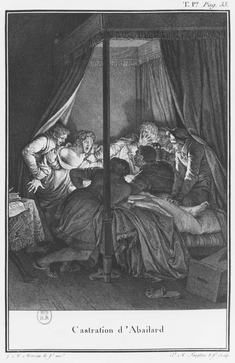 Kastrace Abelarda, ilustrace z 