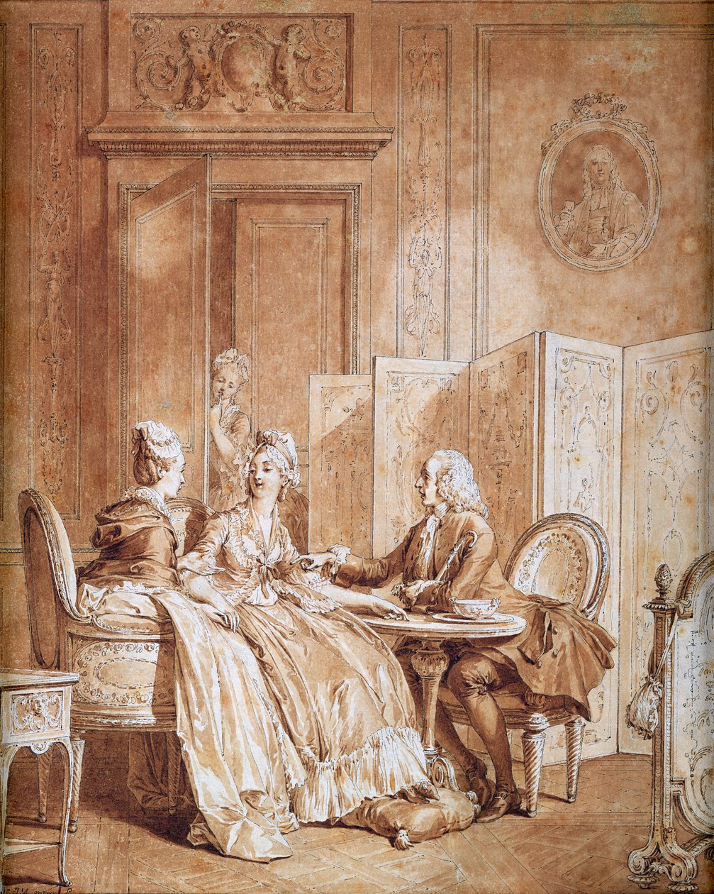 Prohlášení o těhotenství (viz také 157481) od Jean Michel the Younger Moreau