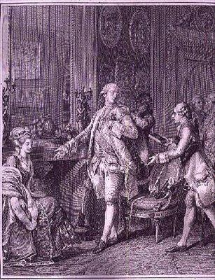 The Grand Toilet, vyrytý A.L. Romanetem (1742-c.1810) od Jean Michel the Younger (after) Moreau