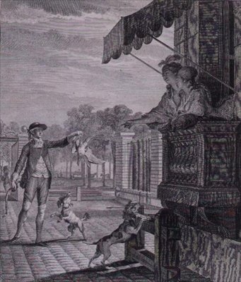 Úspěšná sázka, vyrytá Camligue (fl. 1785) od Jean Michel the Younger (after) Moreau
