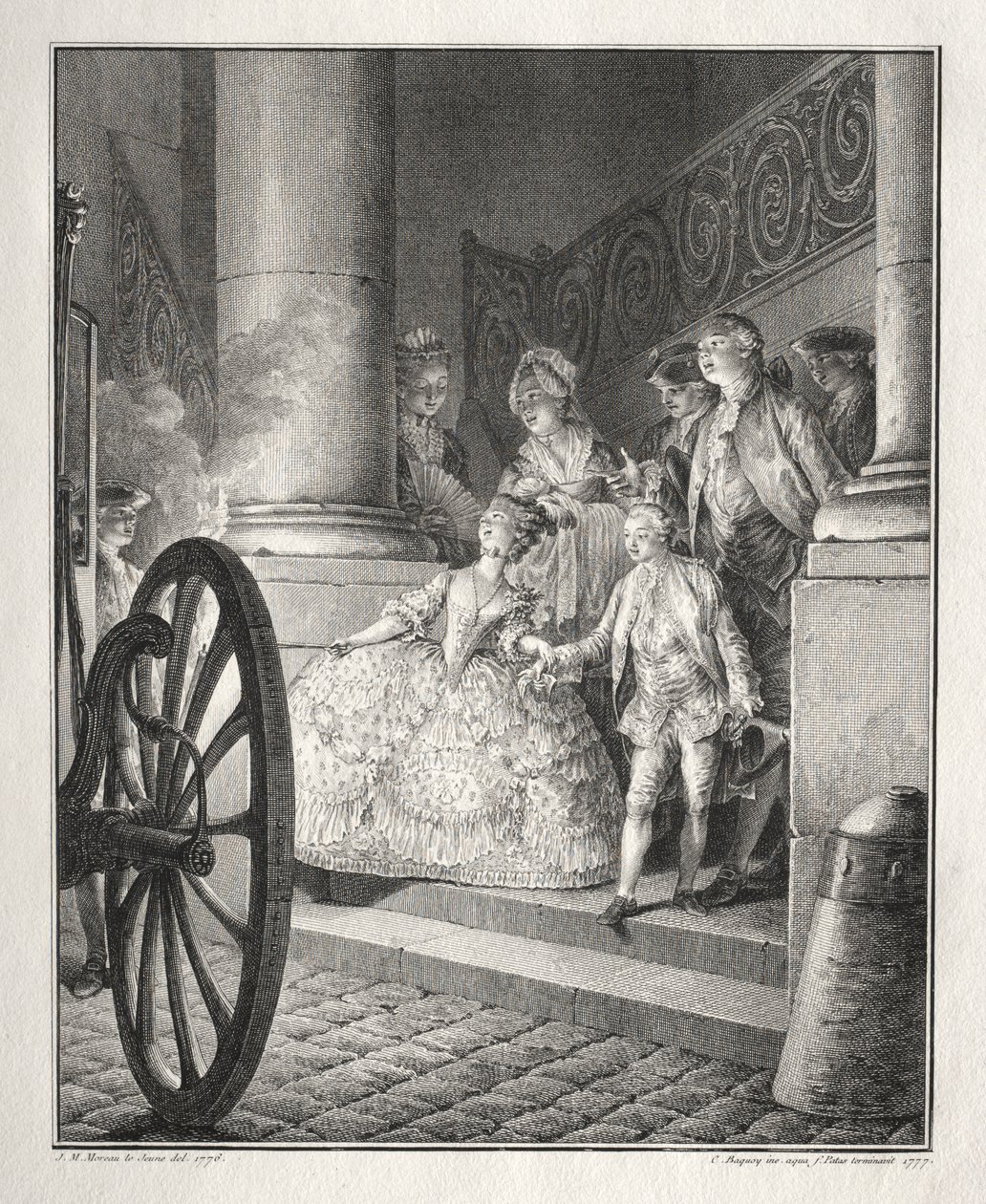 Restive of Breton: Malí kmotři od Jean Michel the Younger Moreau