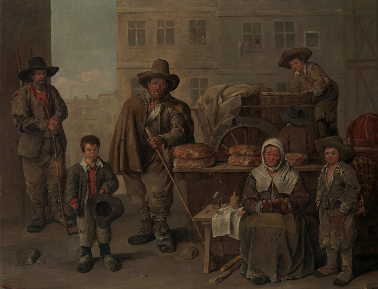 Bakers Cart, 1656. od Jean Michelin