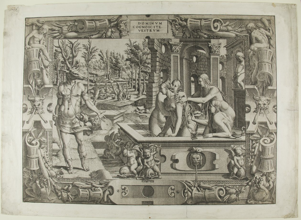 Diana a Actaeon (Proměna Acteonu) od Jean Mignon