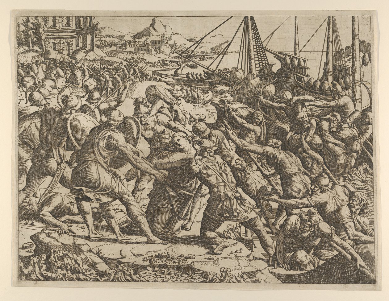Únos Heleny, 1535-55. od Jean Mignon