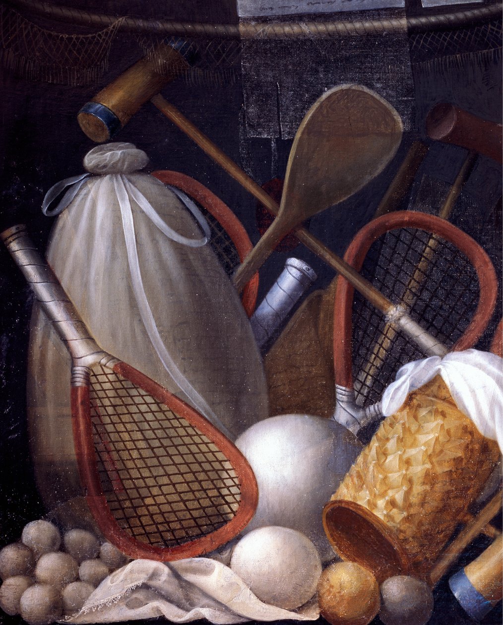 Alegorie her, panel namaloval Jean Mosnier (1600-1656). Zámek Beauregard, Loir-et-Cher, Francie. od Jean Monier or Mosnier