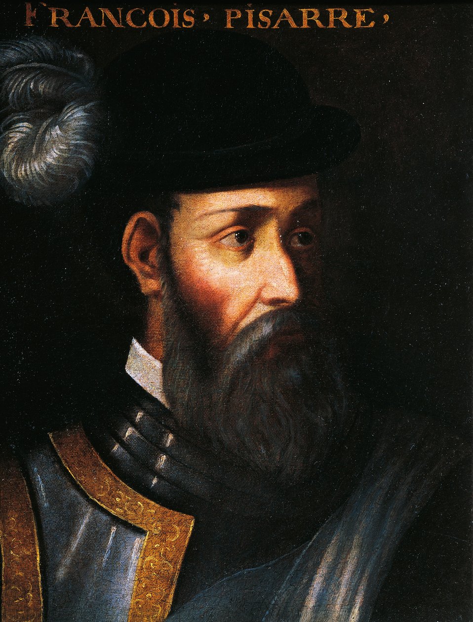 Portrét Francisca Pizarra (Trujillo, Španělsko od Jean Monier or Mosnier