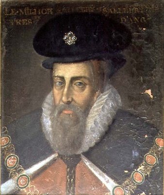 Portrét Roberta Cecila (asi 1563-1612) 1. hrabě ze Salisbury a 1. vikomt Cranborne (olej na panelu) od Jean Monier or Mosnier