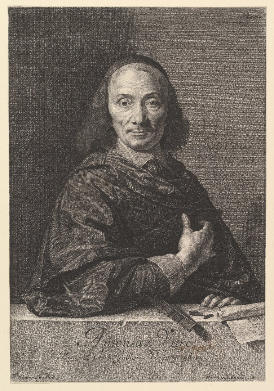 Antoine Vitre, typrograf krále. od Jean Morin