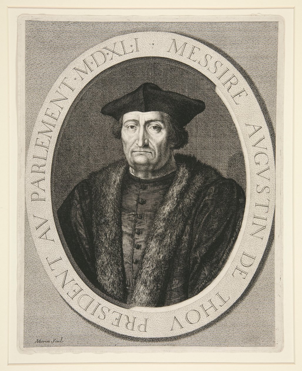 Augustin de Thou, předseda parlamentu Paříže od roku 1535 do roku 1544 od Jean Morin