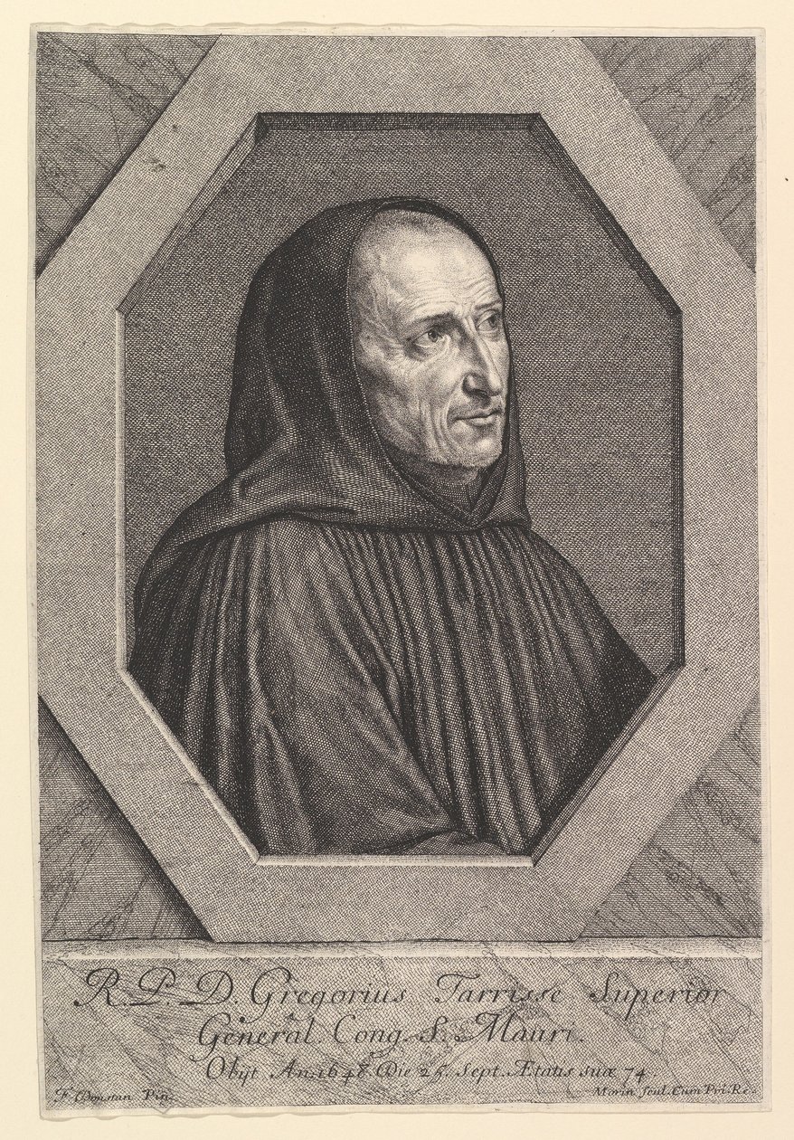 Dom Grégoire Tarrisse, generální představený Kongregace Saint-Maur od Jean Morin